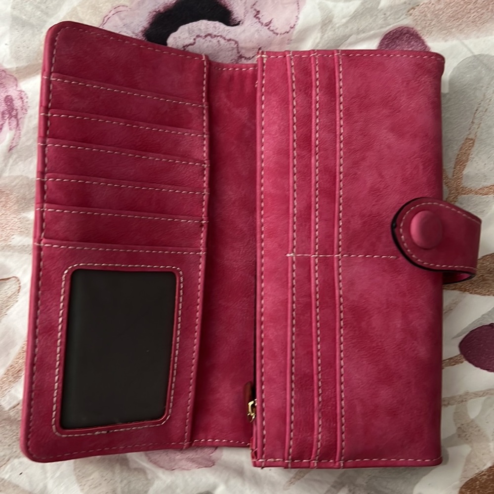 NWOT HOT PINK WALLET - Picture 3 of 5